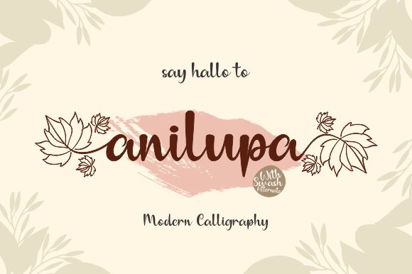 Anilupa: A Premium Handwritten Font for Web Design