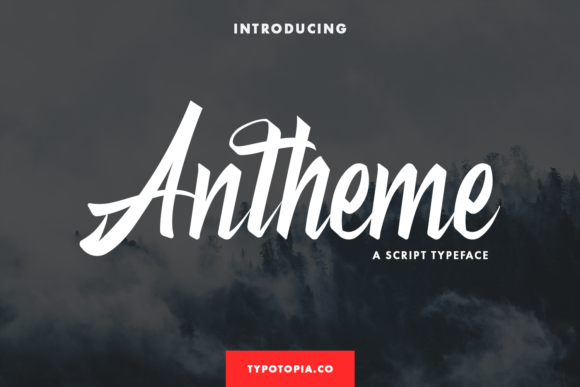 Antheme: A Premium Script Font for Modern Web Design
