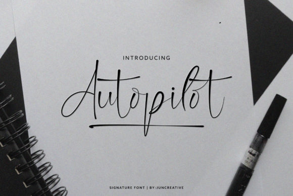 Autopilot: The Handwritten Font for Bold Campaigns