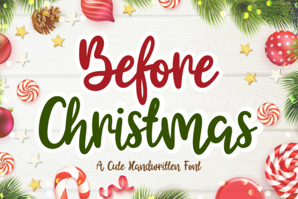 Before Christmas: A Handwritten Font for Editorial Warmth