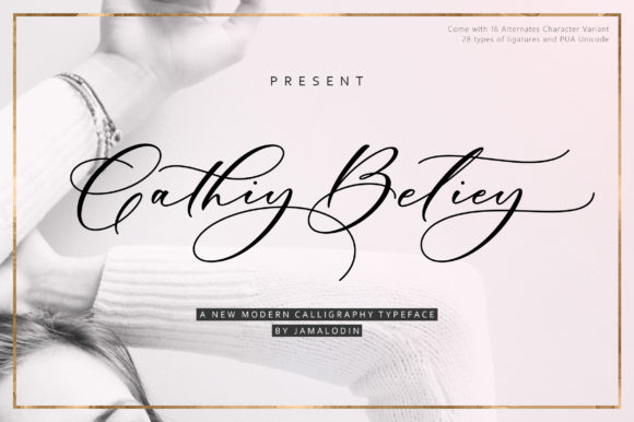 Cathiy Betiey: A Classy Handwritten Font for Crafters
