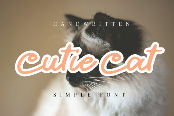 Cutie Cat: A Handwritten Font for Editorial Elegance