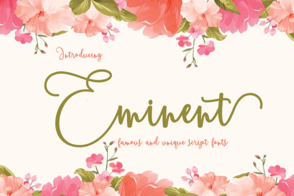 Eminent: A Handwritten Font for Elegant Editorial Design