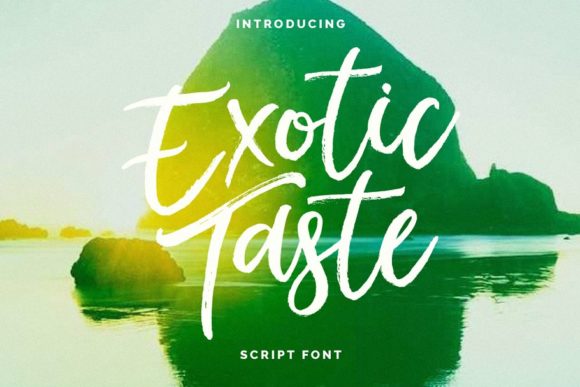 Exotic Taste: A Premium Script Font for Web Design