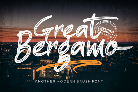Great Bergamo: A Timeless Handwritten Typeface for Editorial Design