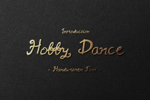 Hobby Dance: A Handwritten Font for Web Design