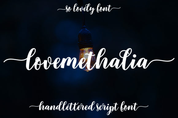 Lovemethalia: A Charming Script Font for Editorial Design