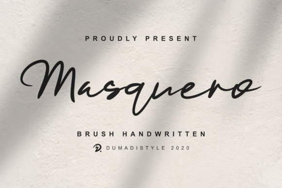 Masquero: A Handwritten Font for Editorial Elegance