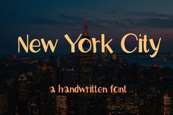 New York City: A Friendly Handwritten Font for Branding