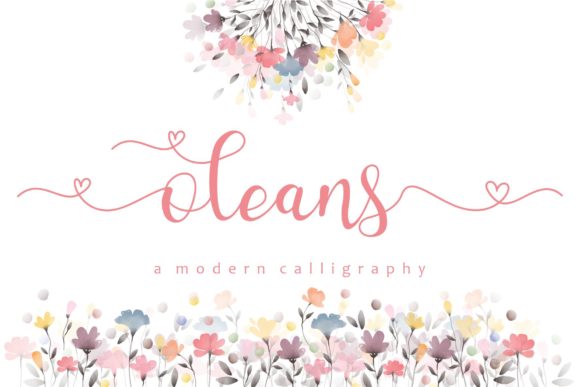Oleans: The Elegant Script Font for Makers