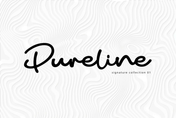 Pureline: A Modern Signature Font for Editorial Design