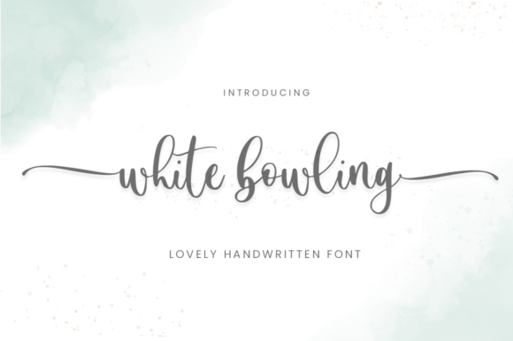 White Bowling: A Handwritten Font for Bold Marketing